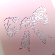 Karte Schleife Plotterdatei SVG DXF